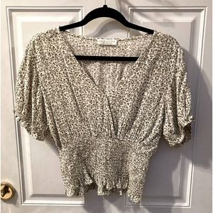 Short Sleeve Flowy Blouse